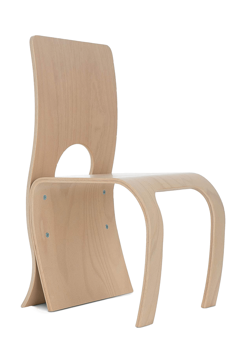 curved plywood chair